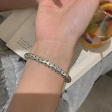 Mewanry Silver Bracelet for Women Vintage Star Jewelry