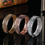 Morocco Hollow Bracelet for Women Nationality Open Sleeve Bracelet