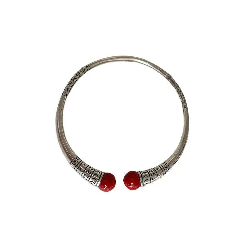 Silver Punk Engagement Bracelet for Women