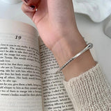Silver Punk Engagement Bracelet for Women
