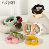 Multicolor Bee Acrylic Bangles for Women Geometric Square Indian Bracelets
