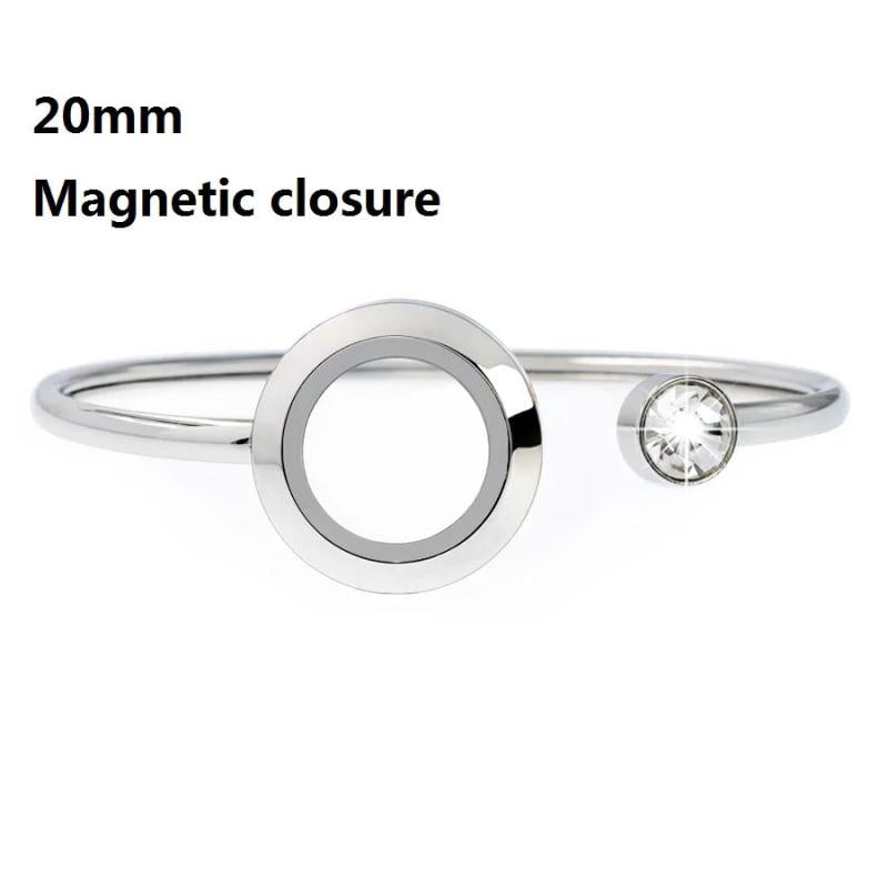 Living Memory Locket Bracelet Bangle Stainless Steel Floating Locket Bracelet