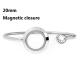 Living Memory Locket Bracelet Bangle Stainless Steel Floating Locket Bracelet