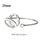 Living Memory Locket Bracelet Bangle Stainless Steel Floating Locket Bracelet