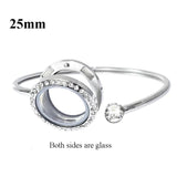 Living Memory Locket Bracelet Bangle Stainless Steel Floating Locket Bracelet