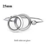 Living Memory Locket Bracelet Bangle Stainless Steel Floating Locket Bracelet