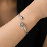 Skyrim Punk Snake Cuff Bracelet Women Stainless Steel Bangle