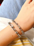 Exaggerated Retro Metal Chain Link Necklace for Women