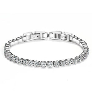 Clear Cubic Zirconia Tennis Bracelet - Crystal Bangle