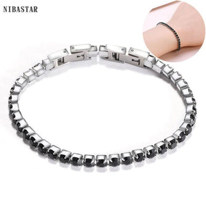 Clear Cubic Zirconia Tennis Bracelet - Crystal Bangle