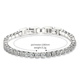 Clear Cubic Zirconia Tennis Bracelet - Crystal Bangle
