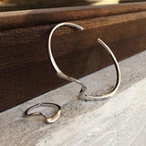 Foxanry Minimalist Silver Bangles & Bracelet Jewelry for Women