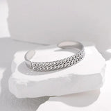316L Stainless Steel Bracelet For Women Adjustable Cuff Bangle Non-fading