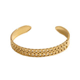316L Stainless Steel Bracelet For Women Adjustable Cuff Bangle Non-fading