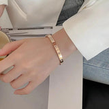 Couple Zircon Cross Bracelet Jewelry Gift