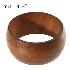 DIY Natural Wooden Bangles Wood Bracelet Jewelry
