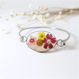 Dried Flower Bracelet Real Herbarium Bracelet Jewelry Gift