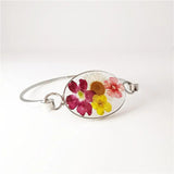 Dried Flower Bracelet Real Herbarium Bracelet Jewelry Gift