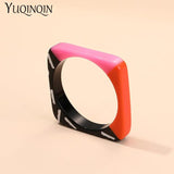 Colorful Acrylic Indian Ladies Bangles With Charms High