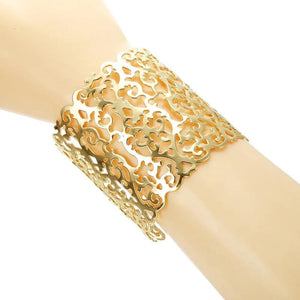 Hollow Wide Cuff Bracelet & Bangle Open Metal Bracelet Women's Accessories