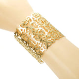 Hollow Wide Cuff Bracelet & Bangle Open Metal Bracelet Women's Accessories