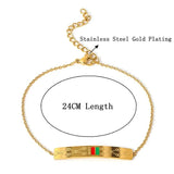 Stainless Steel Charm Chain Bracelets Wedding Party Jewelry