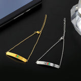 Stainless Steel Charm Chain Bracelets Wedding Party Jewelry