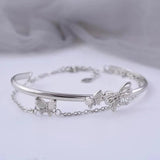 Double Layer Butterfly Bracelet and Bangles for Women