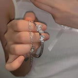 Double Layer Butterfly Bracelet and Bangles for Women