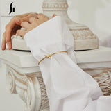 Metal Copper Plated Knot Bracelet for Women - Party Jewelry Gift