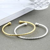 Foxanry Adjustable Silver Bracelet Vintage Twist Party Jewelry
