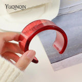 Colorful Transparent Charms Bangle Bracelet for Women