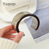 Colorful Transparent Charms Bangle Bracelet for Women