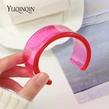 Colorful Transparent Charms Bangle Bracelet for Women