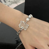 Resin Bear Bracelet with Star Rays Bangle for Women
