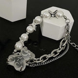 Resin Bear Bracelet with Star Rays Bangle for Women