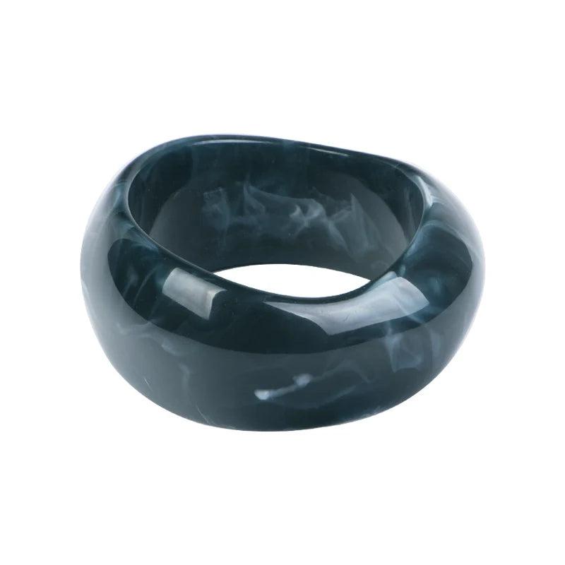 Vintage Resin Cuff Charms Bracelet Bangles for Women