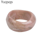 Vintage Resin Cuff Charms Bracelet Bangles for Women