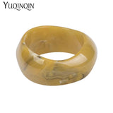 Vintage Resin Cuff Charms Bracelet Bangles for Women
