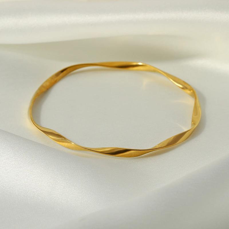 Stainless Steel Bangle Bracelet Silver Jewelry for Women