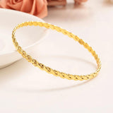 4pcs 24k Ethiopian Jewelry Bangles For Women Dubai Ramadan Bangles&Bracelet