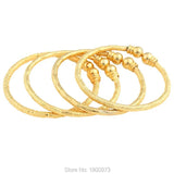 Dubai Baby Bangle Jewelry For Boys Girls18K Ethiopian Kids Bangles Bracelet