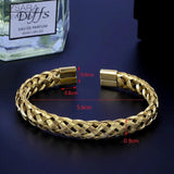 Vintage Stainless Steel Cable Wire Twist Bracelet Bangle Charm Cuff Jewelry