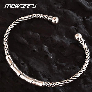 Mewanry Minimalist Silver Bracelets Charm Women Girl Vintage Classic Birthday