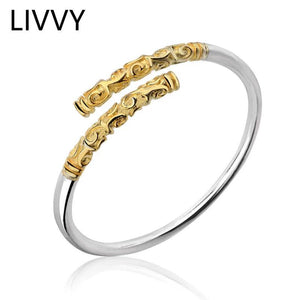 Fashionable Golden Cudgel Monkey King Bracelet for Men and Women