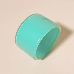 Colorful Acrylic Resin Cuff Bangle Bracelet Charms Jewelry