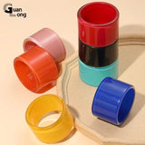 Colorful Acrylic Resin Cuff Bangle Bracelet Charms Jewelry