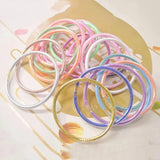 5Pc/set Glitter Jelly Bangle Set Plastic Boho Bracelet Party Bangles