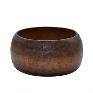 Vintage Wooden Geometric Bangle Bracelet for Women