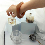 Colorful Acrylic Square Bangle Bracelet for Women